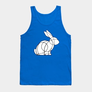 Line rabbit - white Tank Top